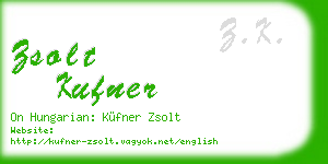 zsolt kufner business card